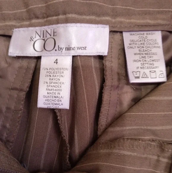 Nine and Co. pinstripe trousers women's size 4 - Picture 8 of 11